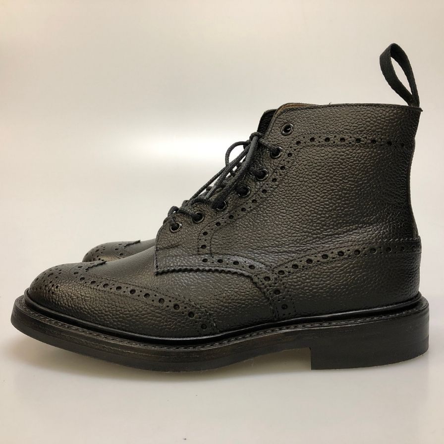 トリッカーズ ストウ  S634 メンズ ブラック サイズ 7ハーフ  Tricker's ブーツ 約26.5cm【LA】【中古】
