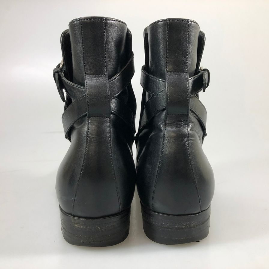 サンローラン ジョッパーブーツ 443200 エディ期 カーフ ブラック サイズ42 メンズ SAINT LAURENT 約27.0cm【AFC47】