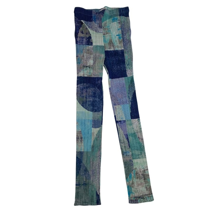 プリーツプリーズ パンツ PP13-JF664 ポリエステル  レディース 総柄 サイズ3  PLEATS PLEASE 【AFB10】