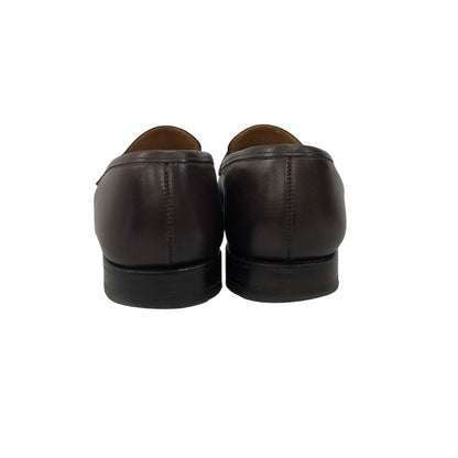 クロケット&ジョーンズ レザーシューズ タッセル ローファー キャベンディッシュ3 ブラウン サイズUK7E CROCKETT&JONES CAVENDISH3 ローファー 約25.5cm【LA】【中古】