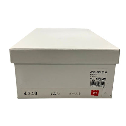 新宿屋 レザーパンプス オーストリッチ 4740-075 ピンク×ブルー 23.0㎝ レディース shinjukuya 約23.0cm【7-16】