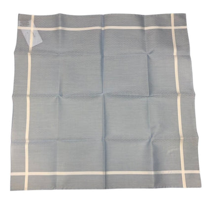 エルメス ハンカチ コットン100% ブルー系 レディース HERMES【AFI14】【中古】