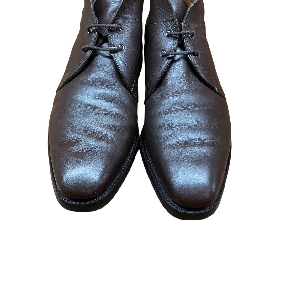 ジョンロブ チャッカブーツ ロムゼイ2 8000ラスト サイズ7E ブラウン メンズ ROMSEY JOHNLOBB  約26.0cm【LA】【中古】