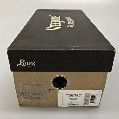 ジーエイチバス ローファー ウィージャンズ タッセル レオパード サイズ4.5 ブラック系 G.H.Bass&Co. WEEJUNS LARSON 約23.5cm【AFD15-2】
