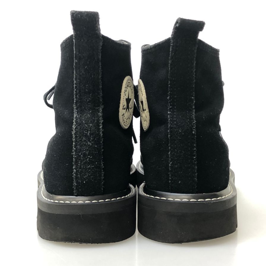 コンバース ハイカットスニーカー オールスター ロングライフハイ スエード メンズ ブラック サイズUS9.5 CONVERSE 約28.0cm【AFC28】
