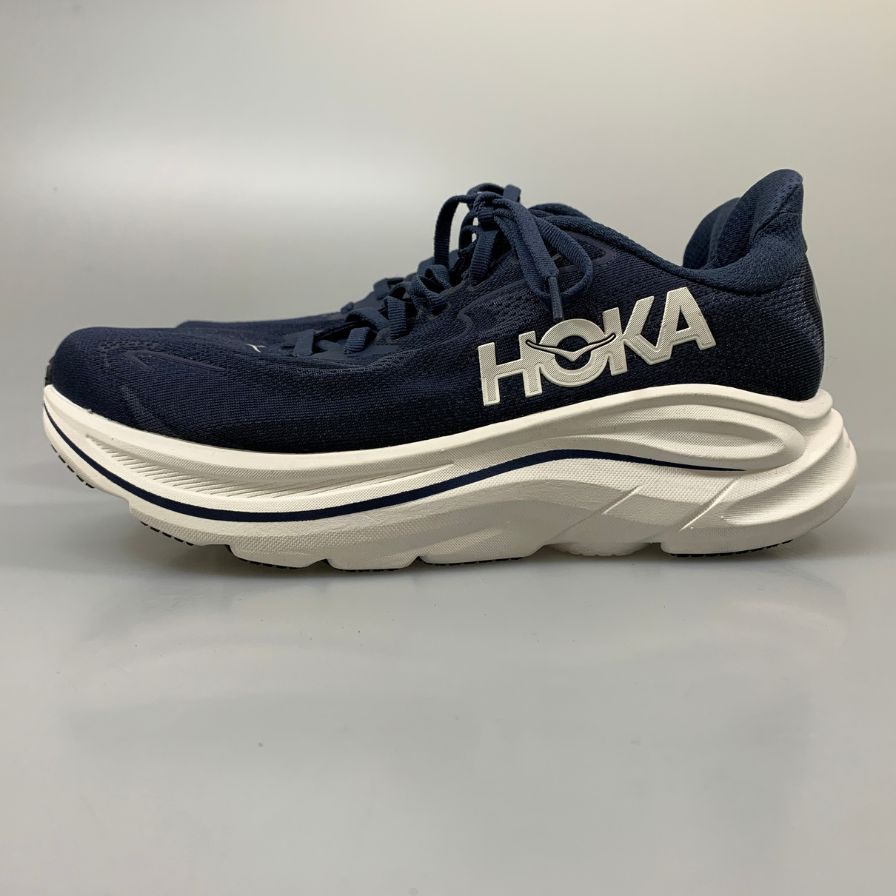 ホカオネオネ スニーカー クリフトン10 ワイド ネイビー サイズ25.5㎝ 1162032-NWT HOKA ONE ONE 約25.5cm【AFC8】