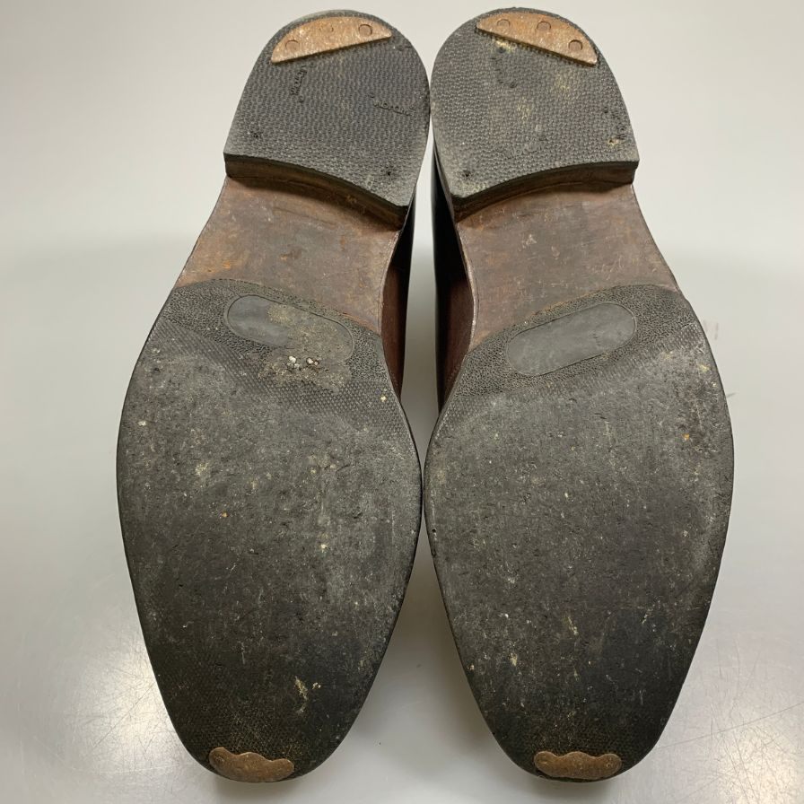 ジョンロブ バレーゼ シングルモンク アンクルブーツ ブラウン 7595ラスト サイズUK7.5E JOHN LOBB 約25.5cm【AFC46】