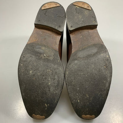 ジョンロブ バレーゼ シングルモンク アンクルブーツ ブラウン 7595ラスト サイズUK7.5E JOHN LOBB 約25.5cm【AFC46】