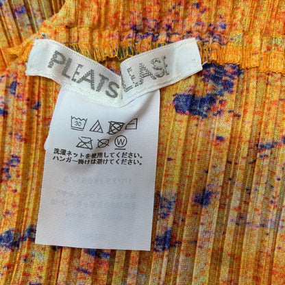 美品◆プリーツプリーズ イッセイミヤケ ノースリーブ スプラッシュ PP23JK681 マルチカラー サイズ3 PLEATS PLEASE 【AFB13】