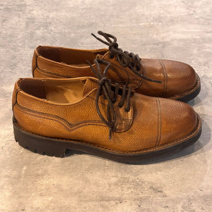 ジョセフ チーニー レザーシューズ ケンゴン グレインレザー ブラウン系 UK5 メンズ JOSEPH CHEANEY CAIRNGORM ビジネスシューズ 約24.5cm【LA】【中古】