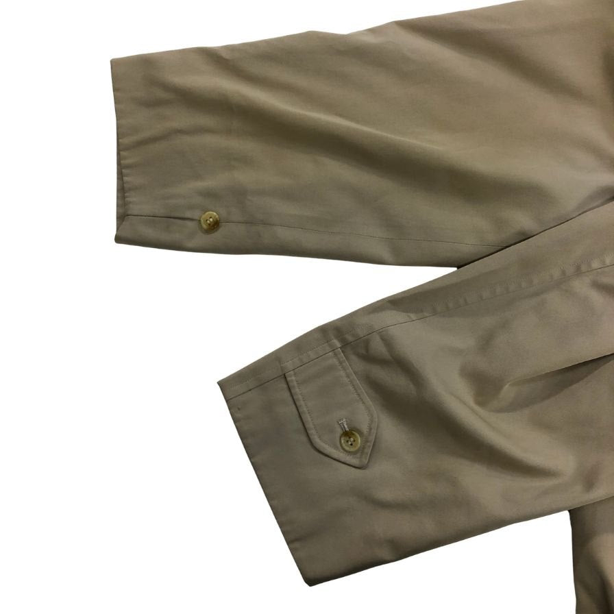 中古◆バーバリー バルカラーコート 旧タグ イングランド製 ライナー付き カーキ メンズ サイズ165 Burberry 【AFA15】
