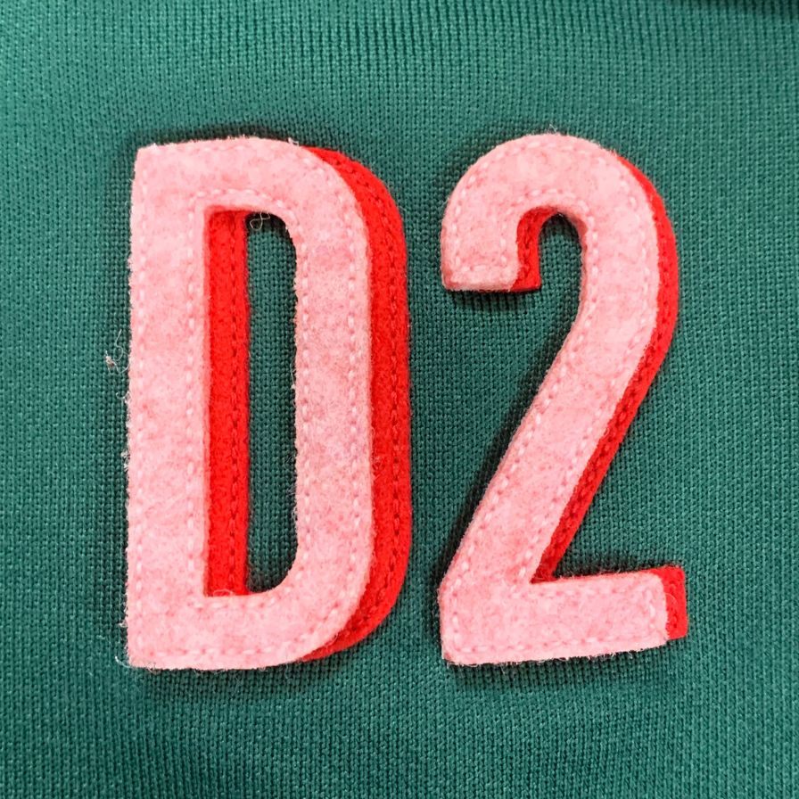 美品◆ディースクエアード 22AW ジップパーカー グリーン レディース サイズXS DSQUARED2 【AFB13】