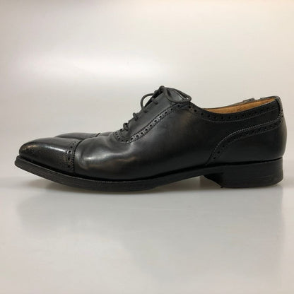 クロケット&ジョーンズ レザーシューズ ウェストボーン クォーターブローグ メンズ サイズ7E ブラック CROCKETT&JONES WESTBOURNE 約25.5cm【AFC6】