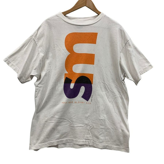美品◆セントマイケル Tシャツ SMプリント 21AW サイズXL メンズ ホワイト SAINT MICHAEL 【AFB19】