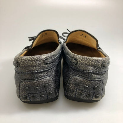 トッズ ドライビングシューズ シボ革 メンズ ネイビー サイズ7 TOD`S 約26.0cm【AFC47】