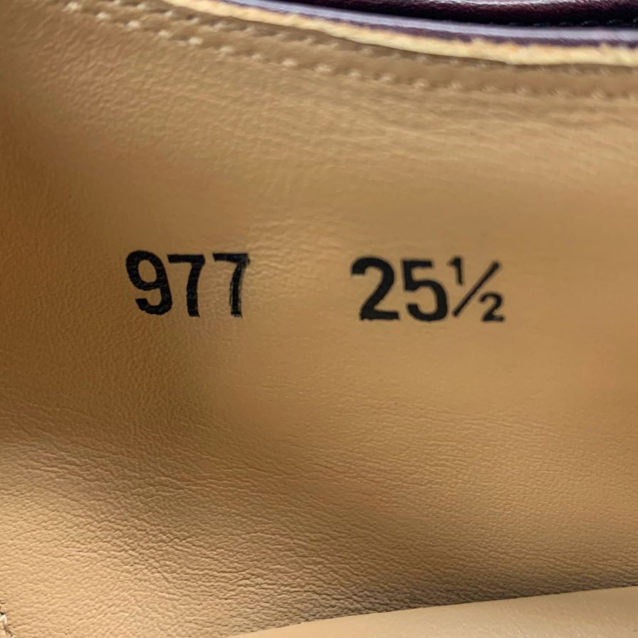スコッチグレイン レザーシューズ ダブルモンク モデナ 977 ミュージアムカーフ メンズ ボルドー サイズ25.5 scotch grain 約25.5cm【AFD9-2】