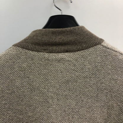 美品◆エルメネジルドゼニア ニットセーター ウール ハイネック ブラウン系 サイズ50 メンズ Ermenegildo Zegna 【AFA18】