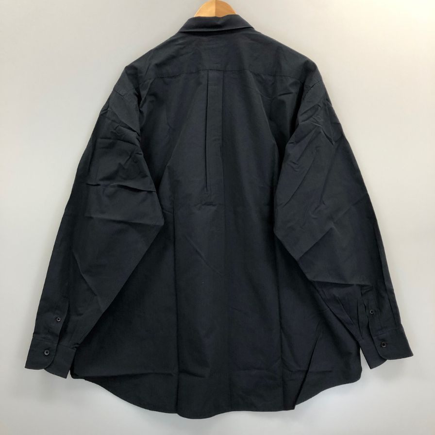 極美品◆コモリ 長袖シャツ ネイビー メンズ サイズ3 C03-02001 COMOLI 【AFB18】