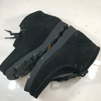 クラークス ワラビーブーツ スエード ゴアテックス メンズ ブラック UK6.5G CLARKS 約24.5cm【AFD15】