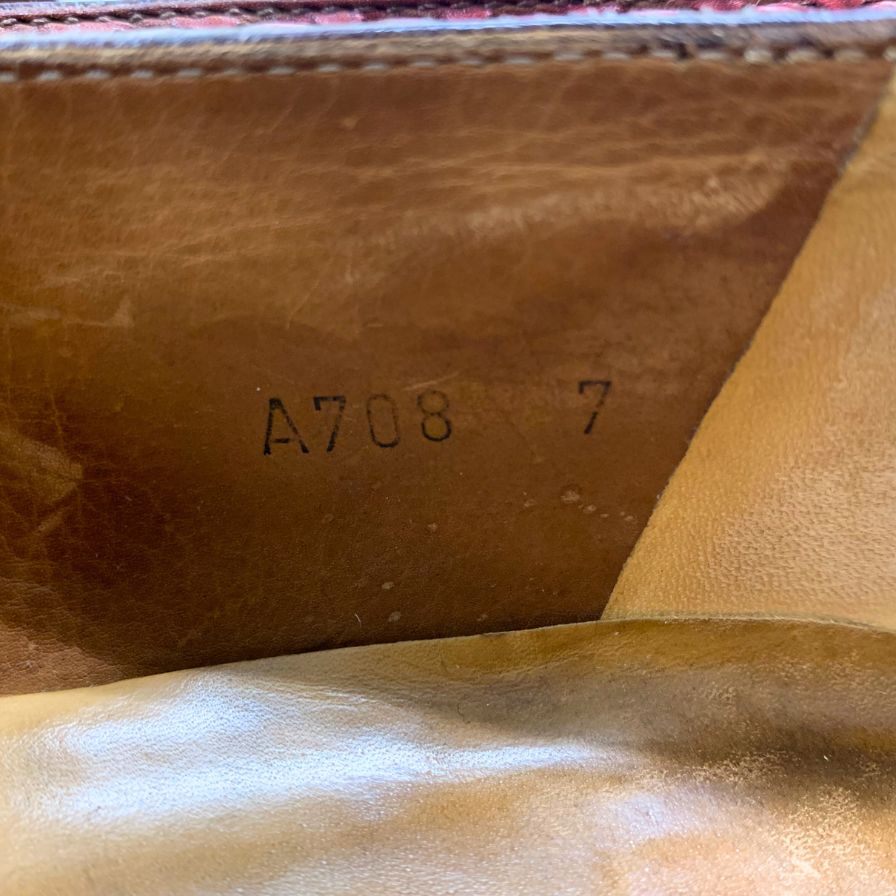 ベルルッティ ローファー A708 オルガ期 ダンディ ソバージュ バーガンディ  サイズ7 Berluti 約25.5cm【AFC31】