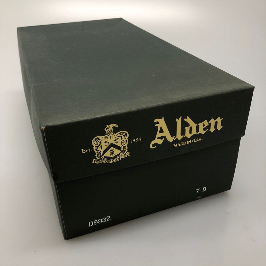 オールデン レザーシューズ ブーツ コードバン 9932 Vチップ メンズ ダークバーガンディ サイズUS7E ALDEN ブーツ 約25.0cm【LA】【中古】