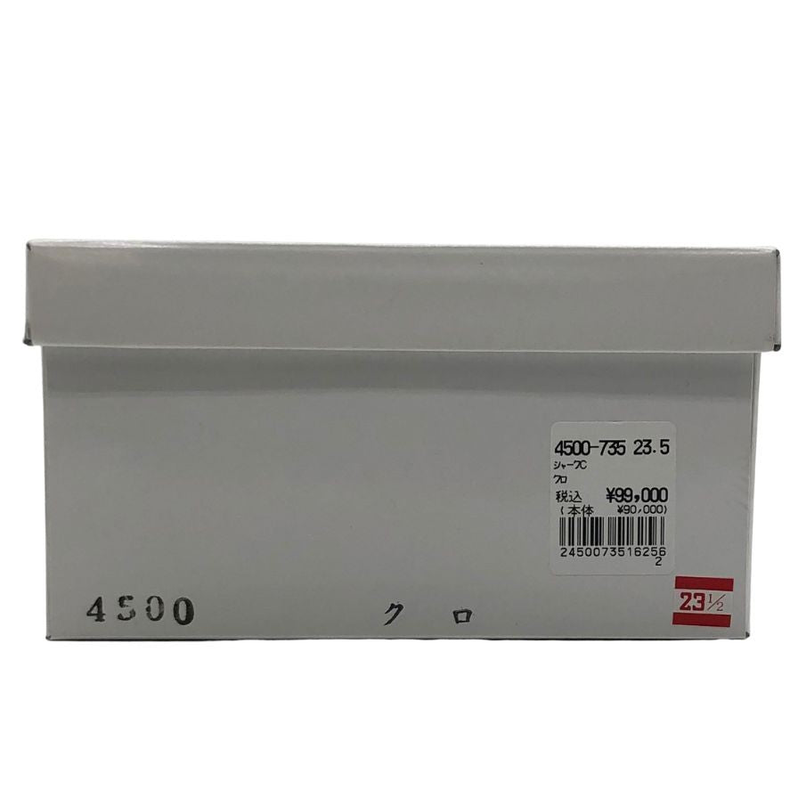 新宿屋 レザーパンプス シャーク 4500-735 ブラック 23.5㎝ レディース shinjukuya 約23.5cm【7-18】