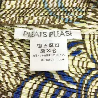 美品◆プリーツプリーズ イッセイミヤケ ノースリーブ 鱗プリーツ レディース サイズ3 PP83-JT712 PLEATS PLEASE ISSEY MIYAKE 【AFB50】