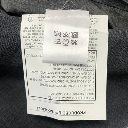 美品◆ボリオリ 3B テーラードジャケット K.JACKET リネン グレー メンズ サイズ48 BOGLIOLI 【AFA22】
