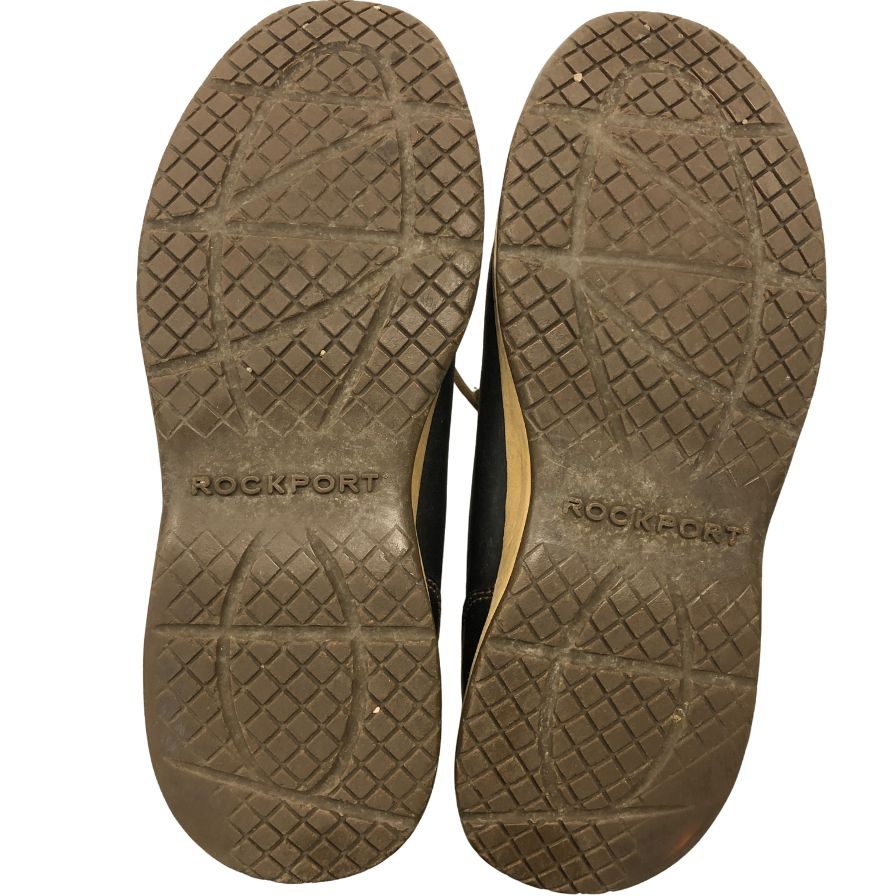 ロックポート レザースニーカー ブラックサイズUS8.5 ROCKPORT 約26.5cm【AFC3】