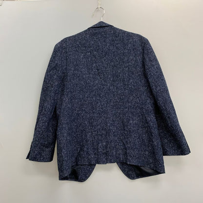 極美品◆ダーバン FORTEX生地 2Bジャケット ツイード メンズ サイズ記載なし ブルー STUDIO by D'URBAN 【AFB26】