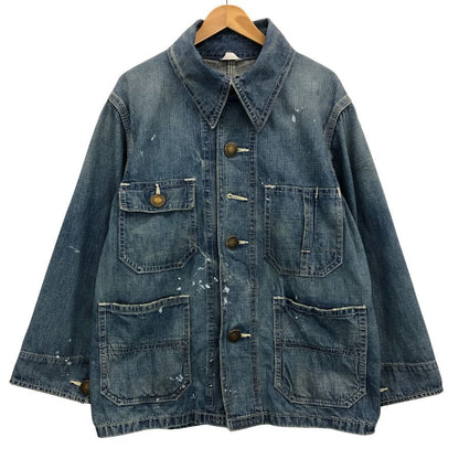 極美品◆クーキー ズー カバーオール UVENILE COVER ALL WASHED J0048 ブルー系 メンズ サイズ0  KOOKY ZOO 【AFB25】