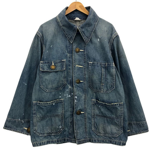 極美品◆クーキー ズー カバーオール UVENILE COVER ALL WASHED J0048 ブルー系 メンズ サイズ0  KOOKY ZOO 【AFB25】