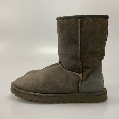 アグ クラシック ショート シープスキン ムートンブーツ SN 5800 メンズ US10 グレー UGG 約28.0cm【AFC35】