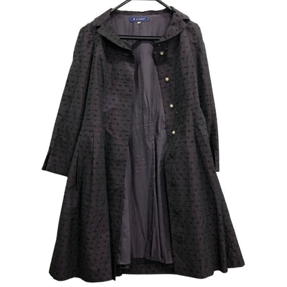 極美品◆エムズグレイシー 長袖ワンピース パールボタン ブラック レディース サイズ36 M'S GRACY 【AFB38】