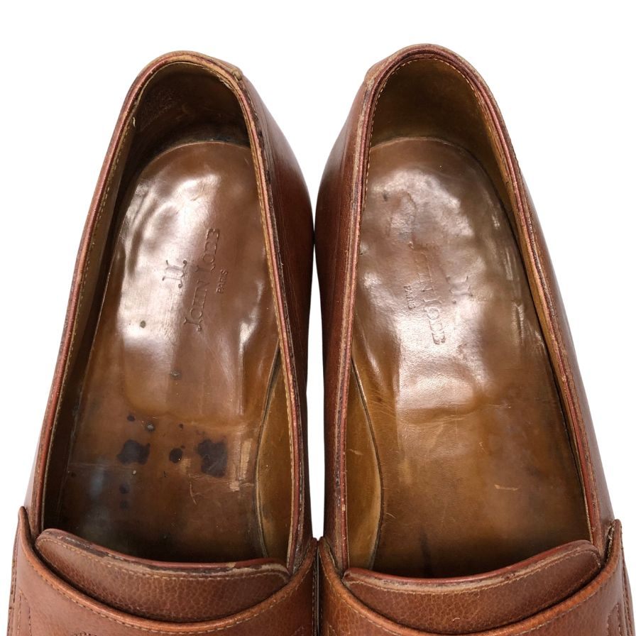 ジョンロブ ロペス ローファー レザーシューズ メンズ サイズ7EE ブラウン JOHN LOBB LOPEZ ローファー 約25.5cm【LA】【中古】
