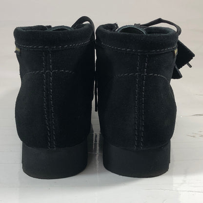クラークス ワラビーブーツ スエード ゴアテックス メンズ ブラック UK6.5G CLARKS 約24.5cm【AFD15】