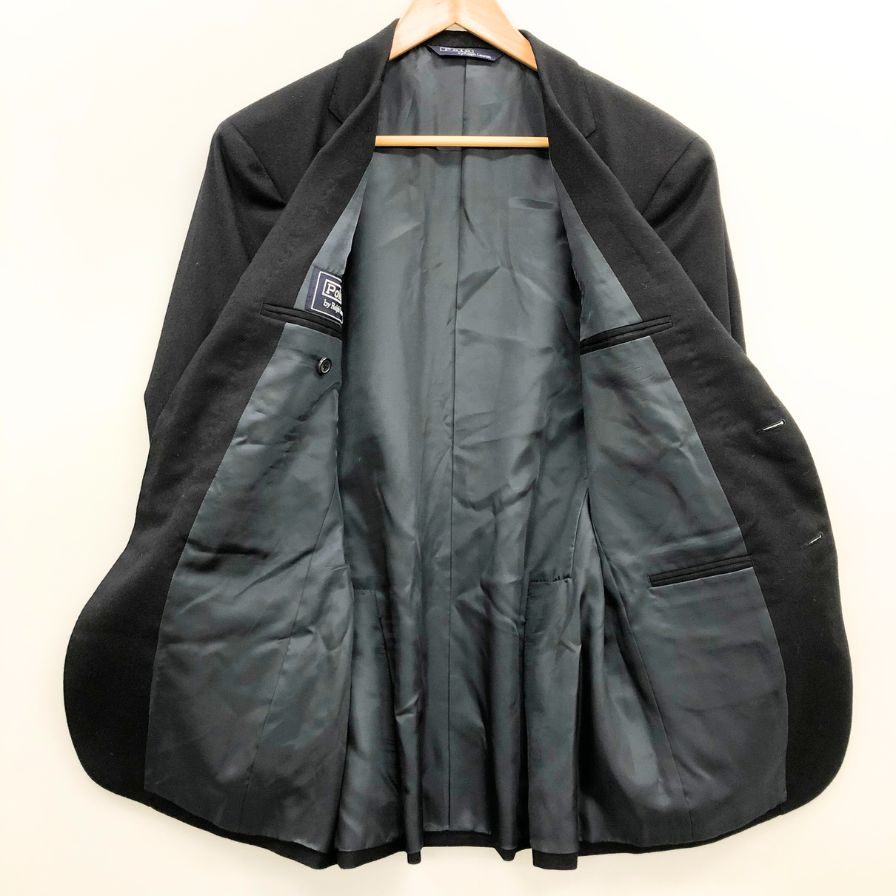美品◆ポロ ラルフローレン テーラード ジャケット 段返り3B 銀ボタン RLロゴ ウール メンズ サイズA4 POLO RALPH LAUREN 【AFB12】