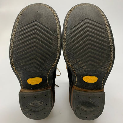 ホワイツブーツ ワークブーツ スモークジャンパー スエード 375 ブラック メンズ サイズ8E White's Boots SMORK JUMPER 約26.0cm【AFD4】