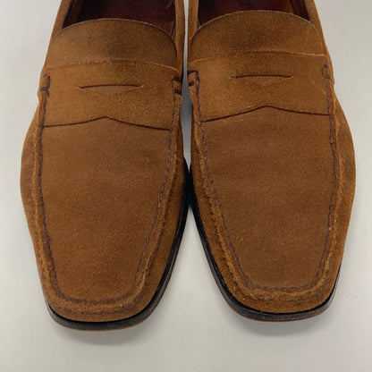 カーシュー ドライビングシューズ  スエード ブラウン サイズ6 メンズ CAR SHOE 約25.0cm【AFC53】