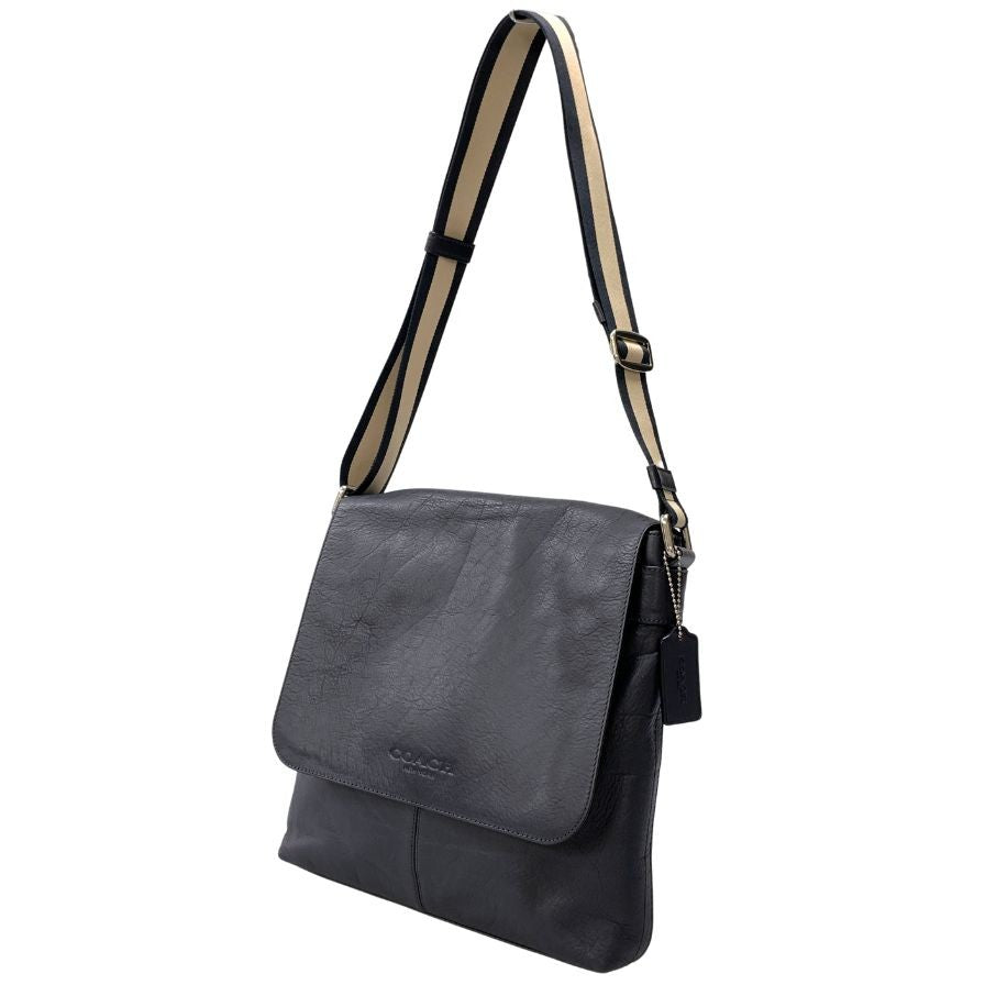コーチ ショルダーバッグ F71721 レザー ネイビー メンズ COACH【AFE5】