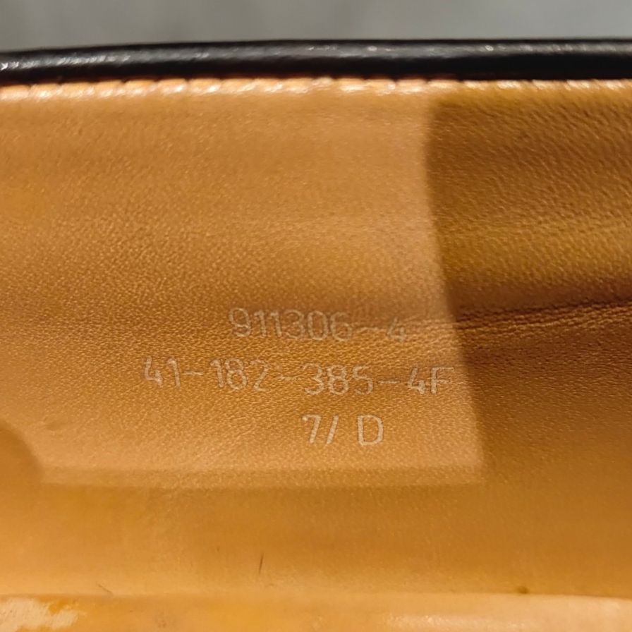 ジェイエムウエストン レザーシューズ シグネチャー ローファー トリプルソール 385 ボックスカーフ ブラック  UK7.5D J.M.WESTON ローファー 約27.0cm【LA】【中古】