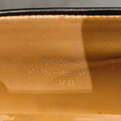 ジェイエムウエストン レザーシューズ シグネチャー ローファー トリプルソール 385 ボックスカーフ ブラック  UK7.5D J.M.WESTON ローファー 約27.0cm【LA】【中古】