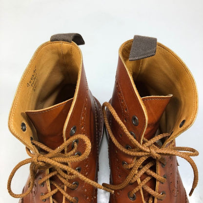 トリッカーズ M5634 ストウ カーフ メンズ ベージュ UK8.5  Tricker's ビジネスシューズ 約26.5cm【LA】【中古】