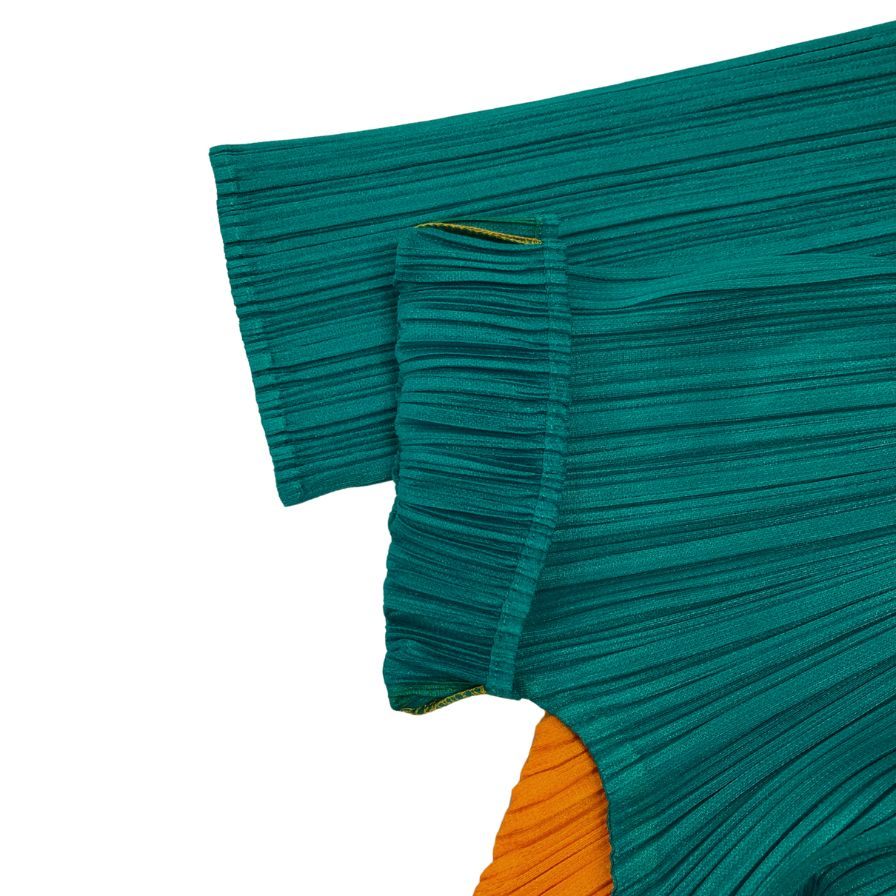 極美品◆プリーツプリーズ イッセイミヤケ カットソー PP13-JK481 レディースサイズ3 バイカラー PLEATS PLEASE ISSEY MIYAKE MADE IN JAPA 【AFB26】