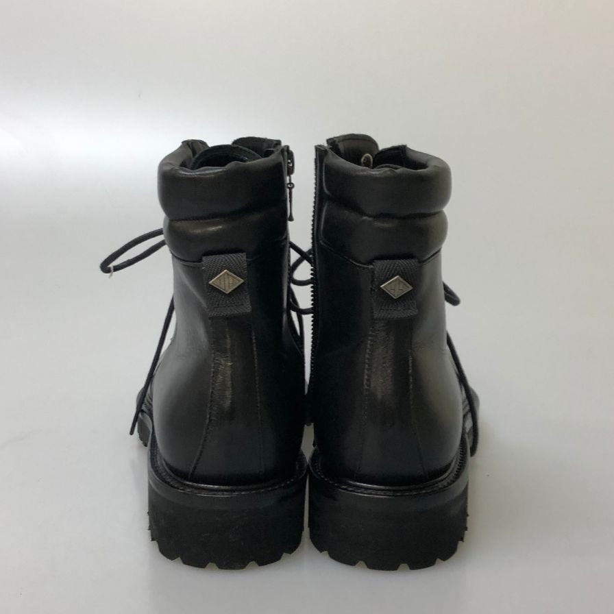 ダブルエイチ フンシャルカーフレザー サイドジップブーツ WHS0740 メンズ  サイズ75（25.5cm相当） ブラック W.H 約25.5cm【41-2】