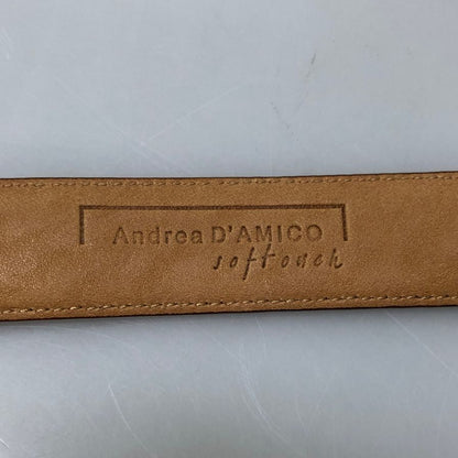 アンドレアダミコ ダブルリング ベルト サイズ105/130 オレンジ andrea d amico【AFI14】