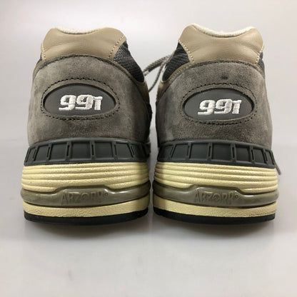 ニューバランス ローカット スニーカー M991UFK 40周年記念モデル 1982-2022 UK製 メンズ サイズUK9 グレー New Balance 約27.5cm【AFC1】