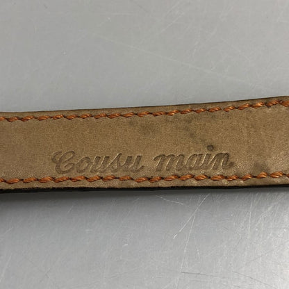 カミーユフォルネ 腕時計用レザーベルト アリゲーター 16mm14mm ブランド表記なし ライトブラウン系 尾錠バネ棒無し Camille Fourne【AFI1】