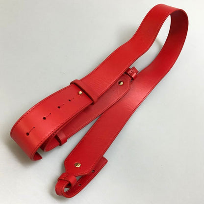 ジョルジオ アルマーニ レザー ショルダーバッグ  レッド GIORGIO ARMANI【AFE12】