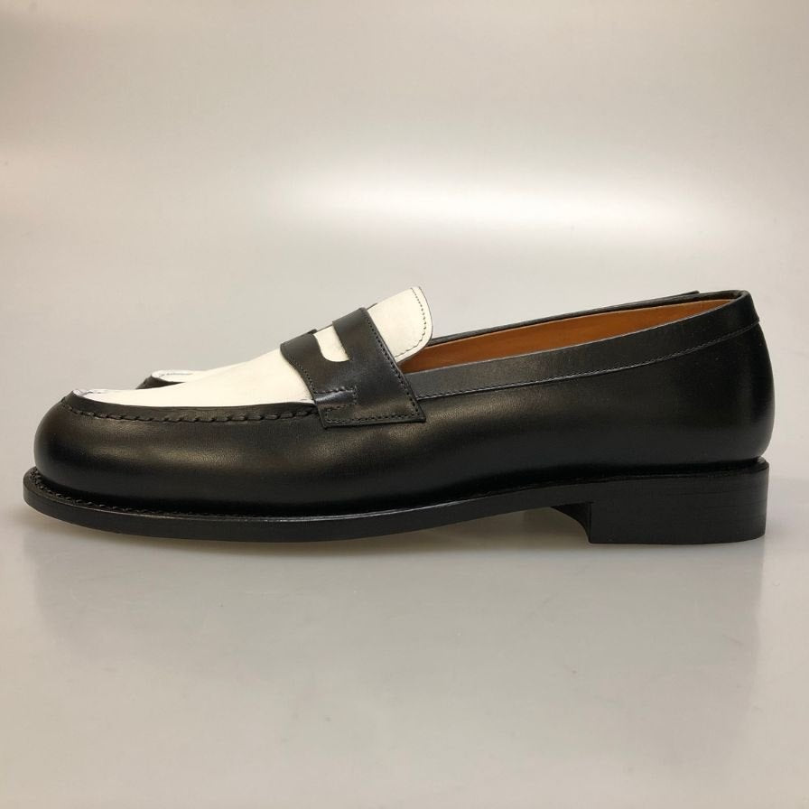 ジャランスリウァヤ ローファー 99036 レザー ブラック系 ホワイト サイズ6 メンズ Jalan Sriwijaya ローファー 約24.5cm【LA】【中古】